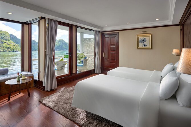 Verdure Lotus Classic Cruise in Halong Bay & Lan Ha Bay (2D1N) - Tra Bau lagoon, kayaking, and swimming