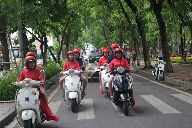 Vespa City Tour &Train Street Female With Ao Dai Riders 4,5 Hours - Hanoi Opera House and the French Quarter