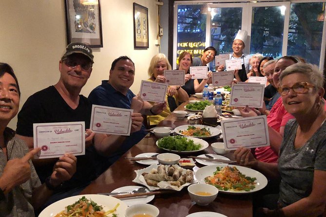 Vietnamese Food Cooking Class in Hanoi with Market Experience - Choosing three dishes from nine options
